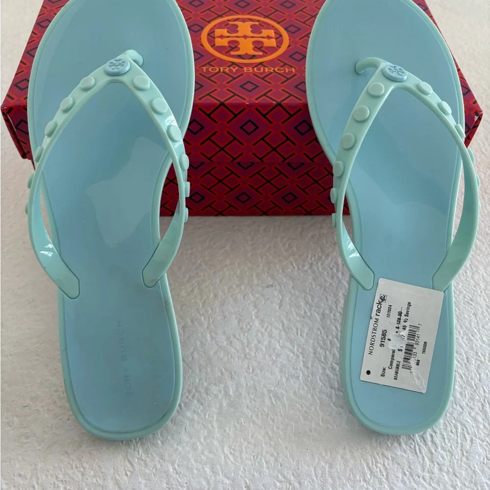 Tory Burch Studded Jelly Flip Flops NWT